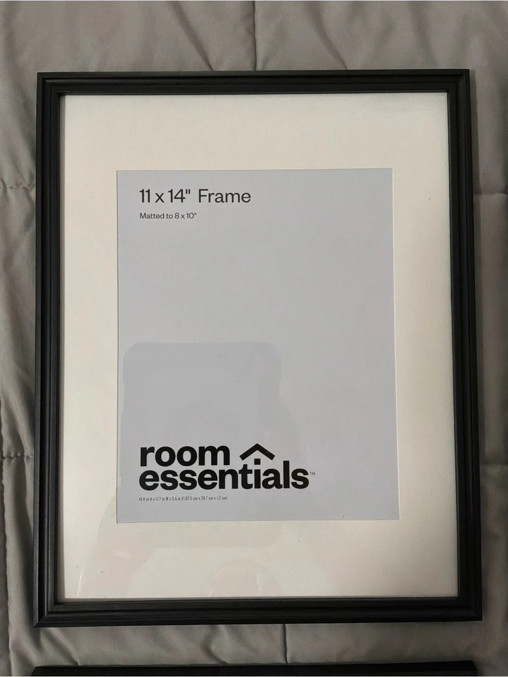 Room Essentials Black Picture Frame Set 11 x 14 Matted to 8 x 10 - 4 Pack Set
